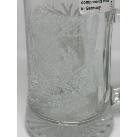 NWT Domex Beer Stein with Pewter Lid – Deer Scene Design – 7" Tall – Collectible - Picture 2 of 9